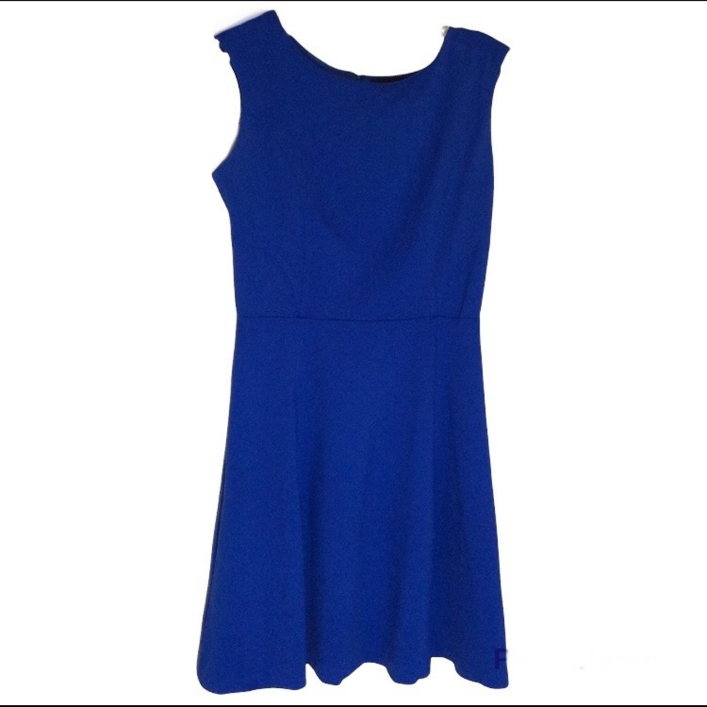 Cynthia Rowley Fit and Flare Sleeveless Dress Cobalt Blue
